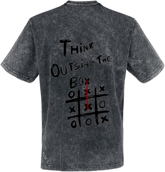 THINK OUTside THE Box t- shirt One Size Washed Back 22