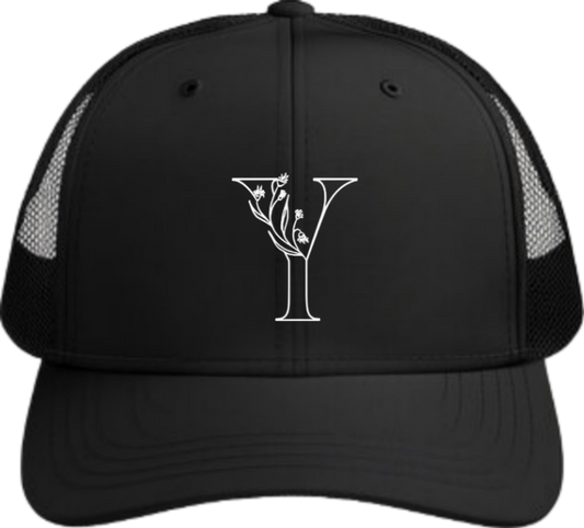 vector letter Baseball cap Black Y 22