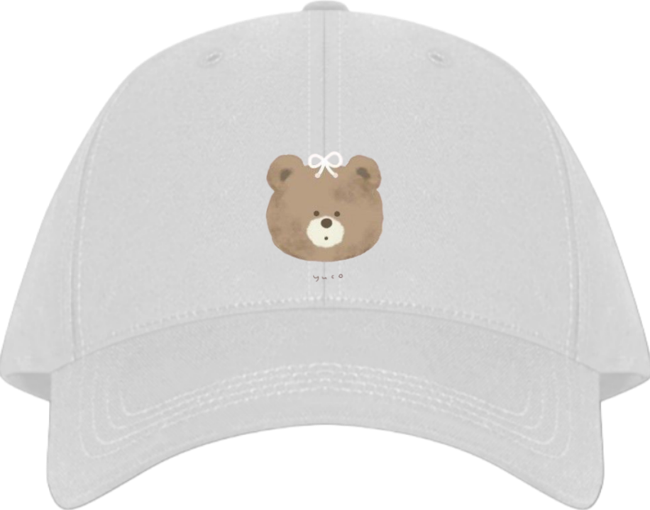 bear Baseball cap White  22