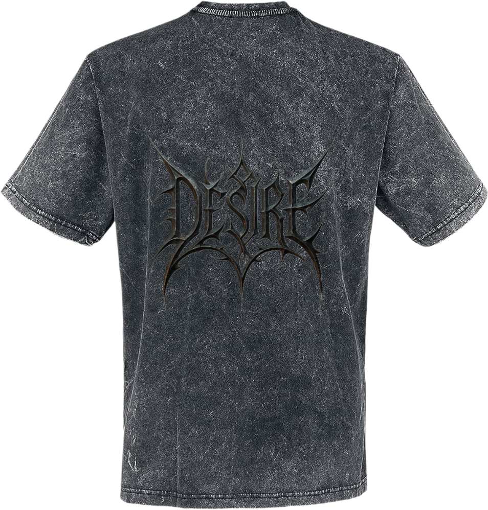 Goth t- shirt Washed Back 22
