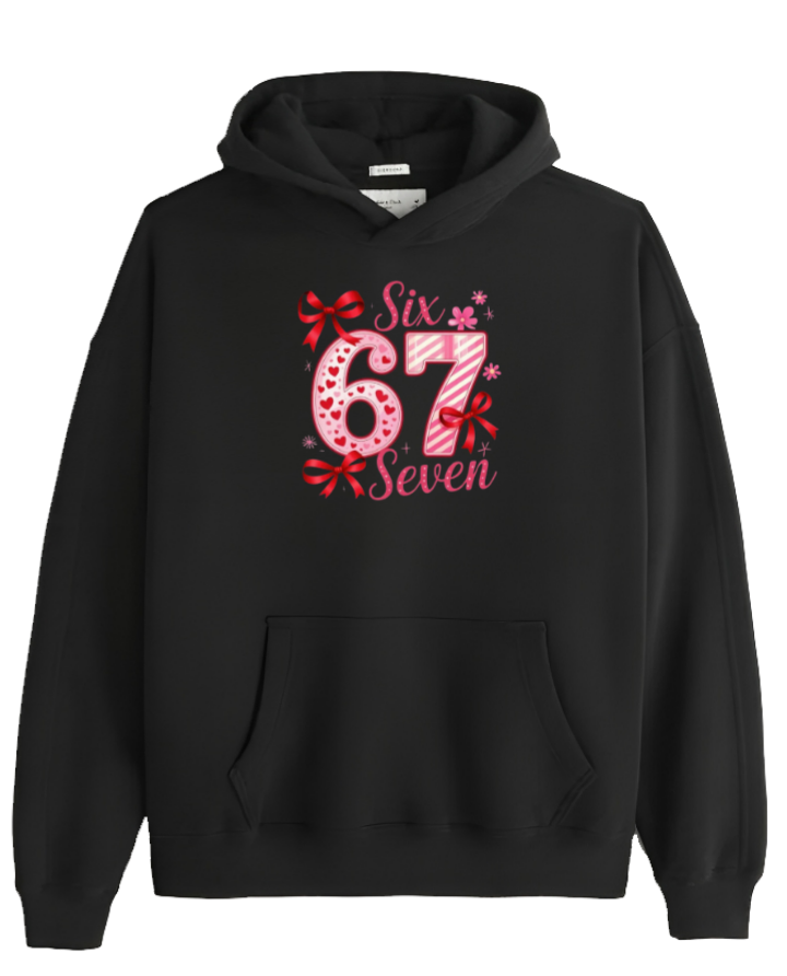 designs 67 Oversize Hoodie Black 22