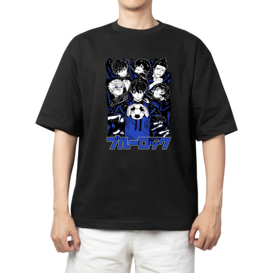 blue lock t- shirt One Size Black 40