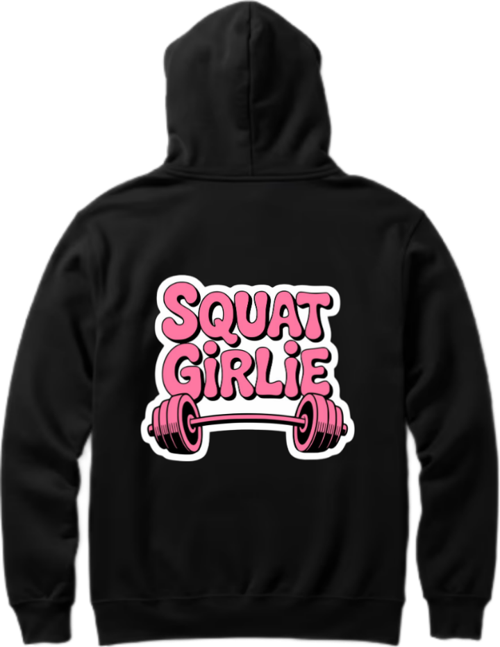 workout gym pilates Oversize Hoodie Black Back 22