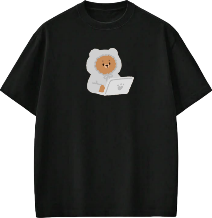 bear t- shirt Black  22