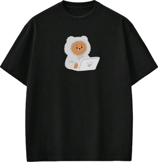 bear t- shirt Black  22