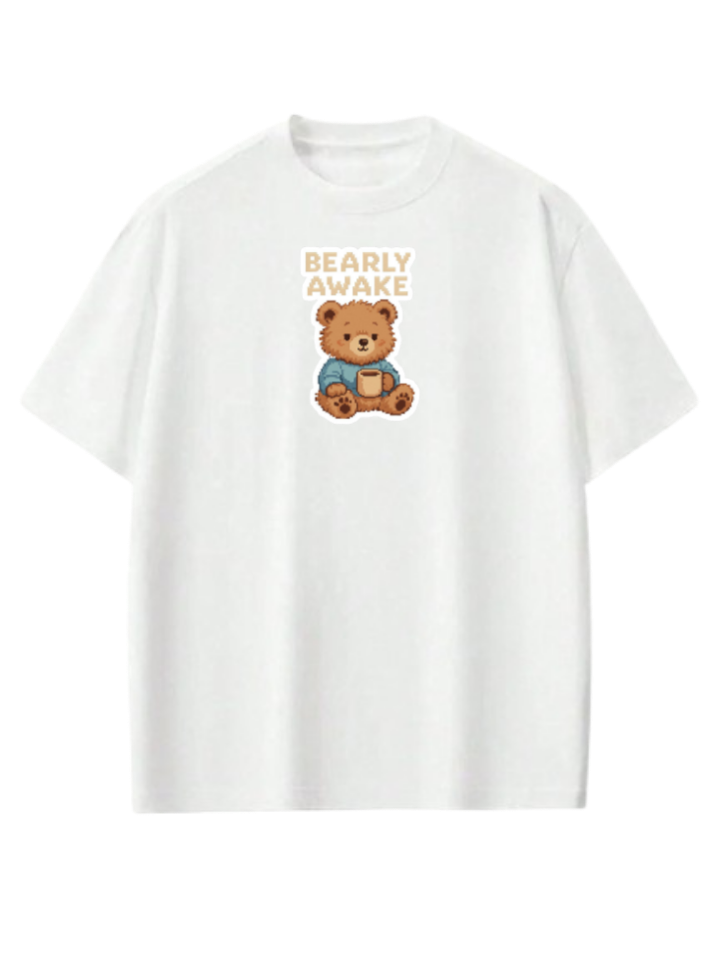 bear t- shirt White  22
