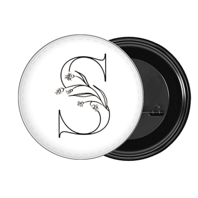 vector letter brooch S 22
