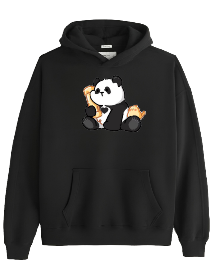 PANDA Oversize Hoodie Black 22