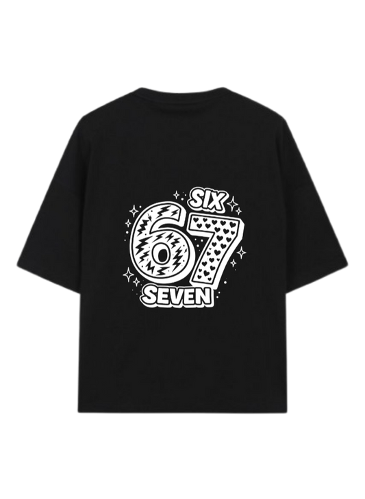 67 designs One Size t- shirt Black Back 21