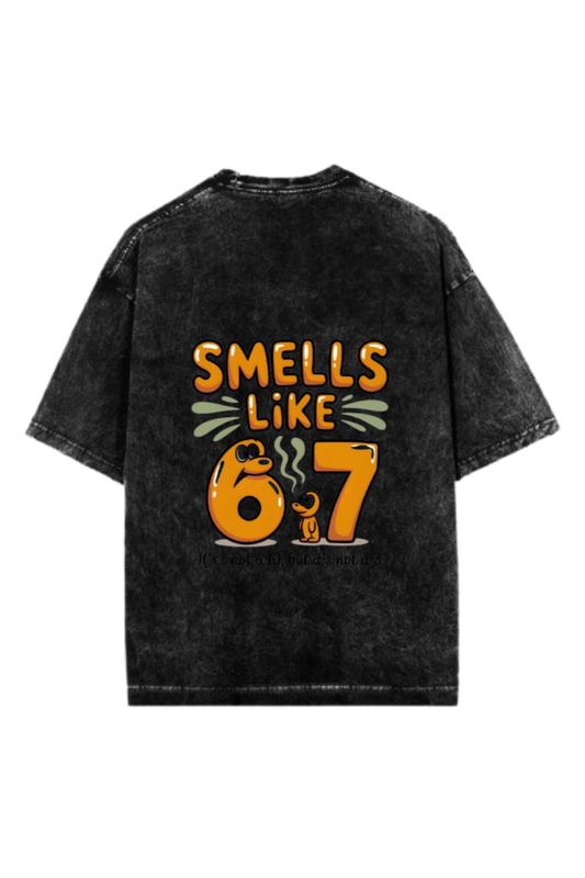 67 designs One Size t- shirt Washed Back 22