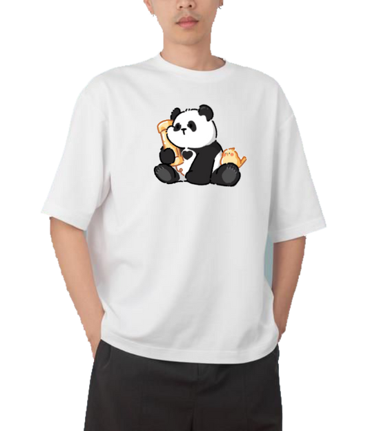PANDA Oversize Hoodie White 22