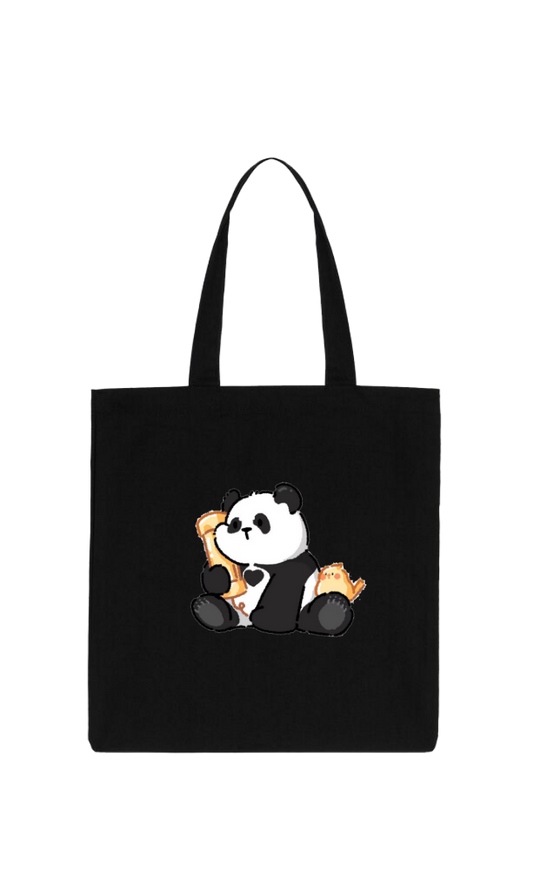 PANDA tote bag Black 22