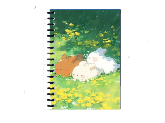 Cute rabbits Notebook A5 3