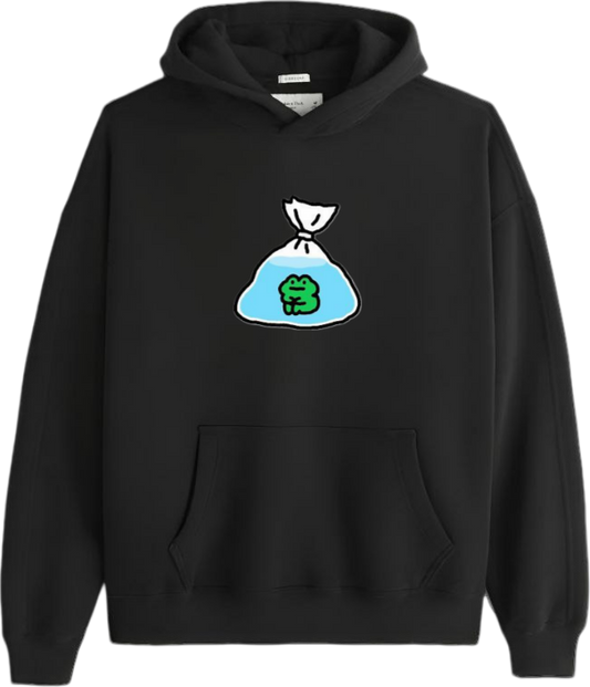 Frog Oversize Hoodie Black 22