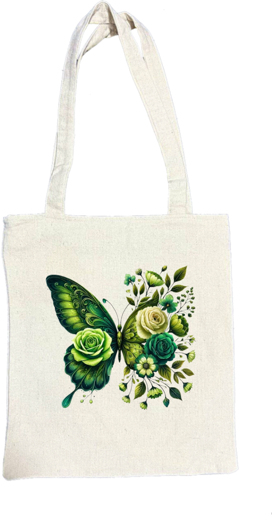 butterflies tote bag Beige 22