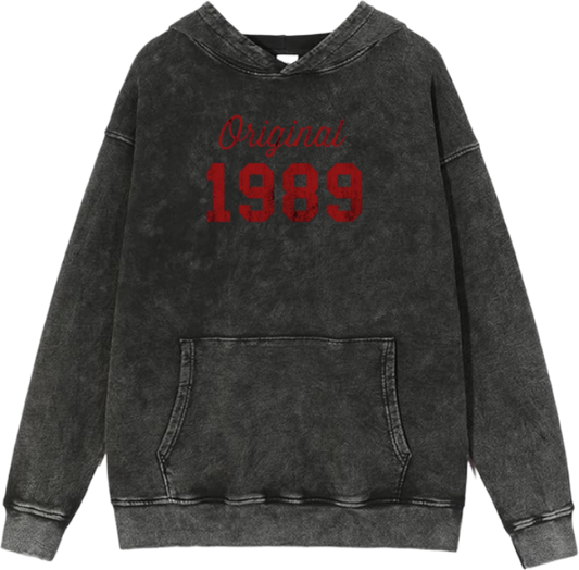 age Oversize  Hoodie Washed gray 1989