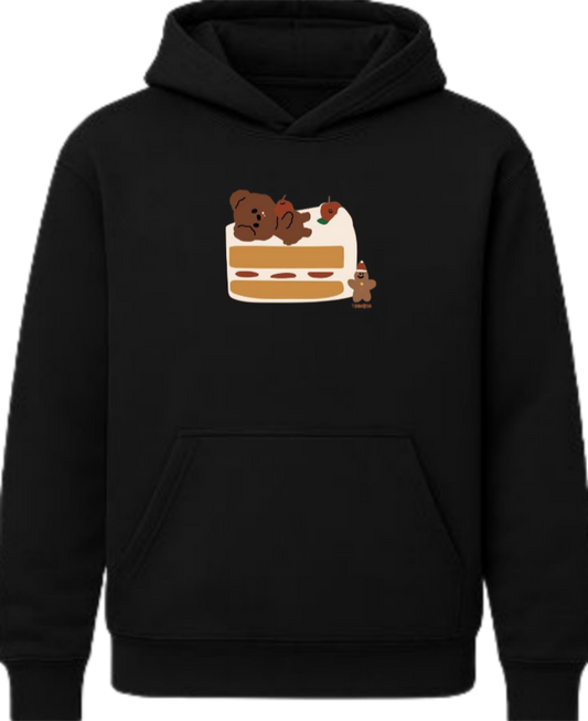 bear Oversize Hoodie Black 22