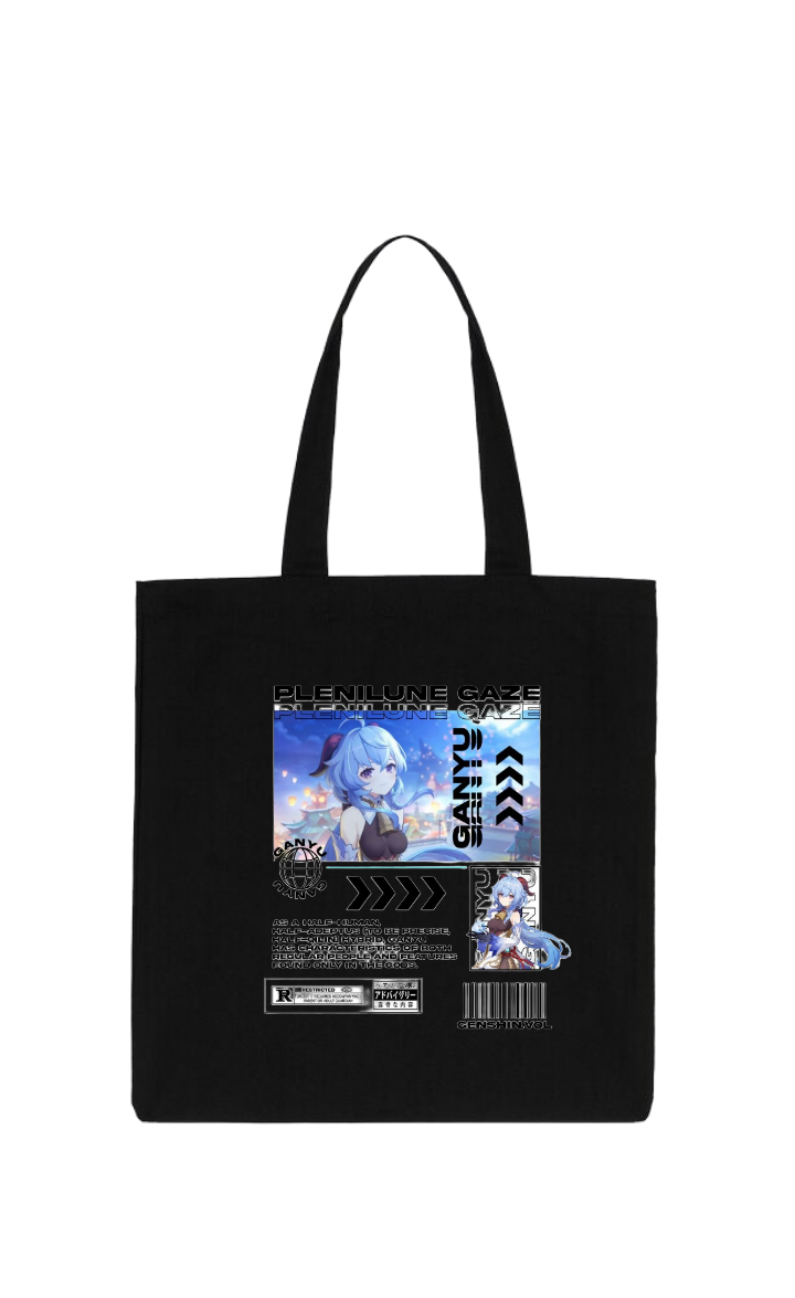 Genshin Impact Keqing tote bag Black 22