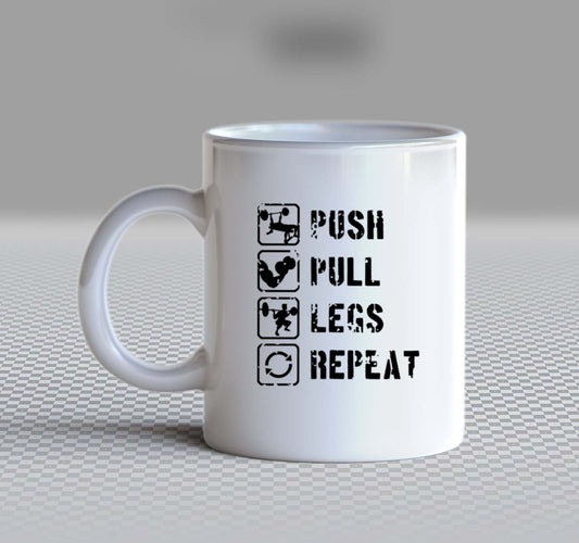 PUSH Back text Mug 22