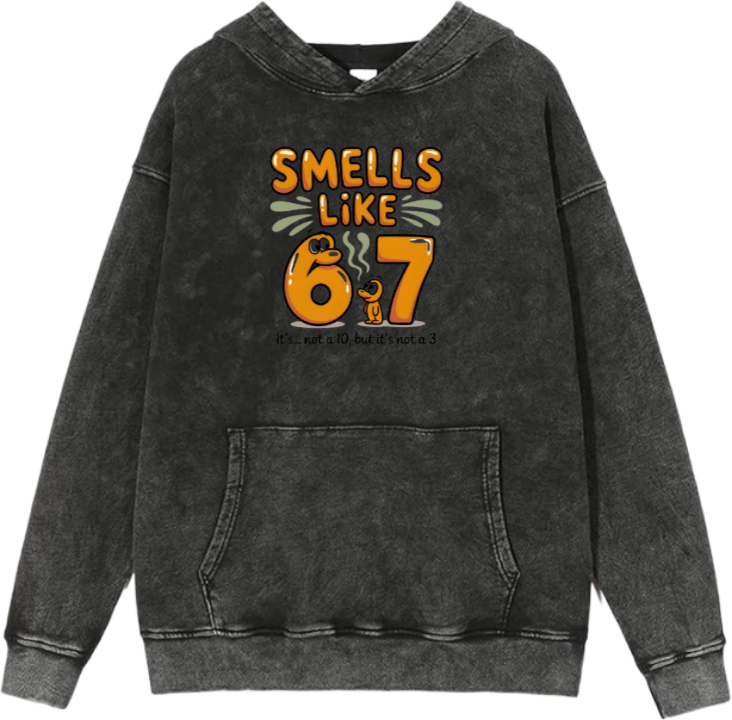 67 designs Oversize Hoodie Washed 22