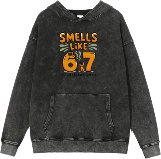 67 designs Oversize Hoodie Washed 22