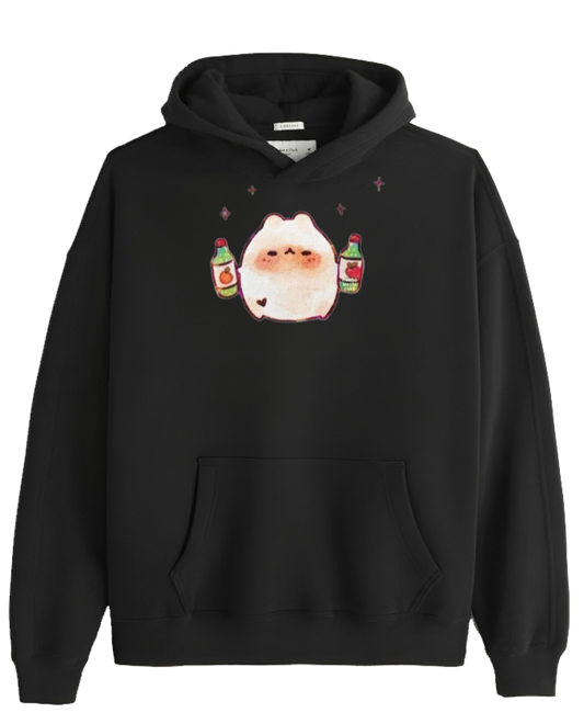 bunny Oversize Hoodie Black 22