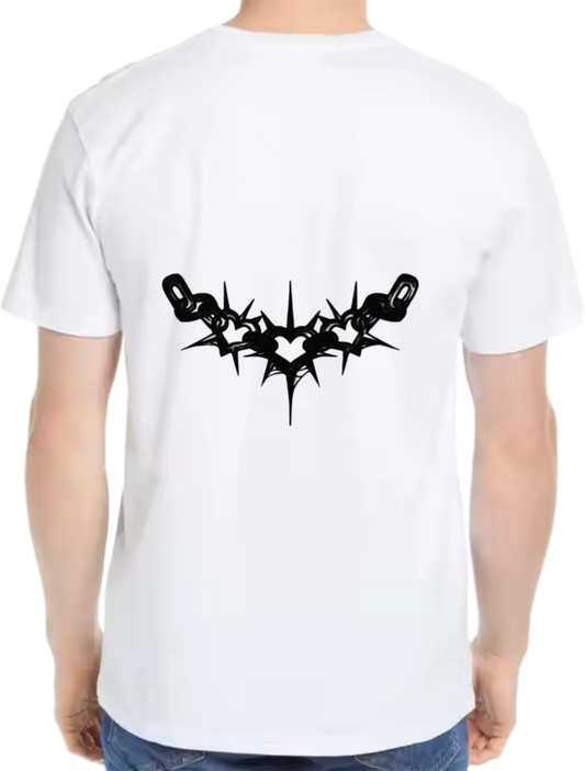 Goth Oversize  t- shirt  White Back 22