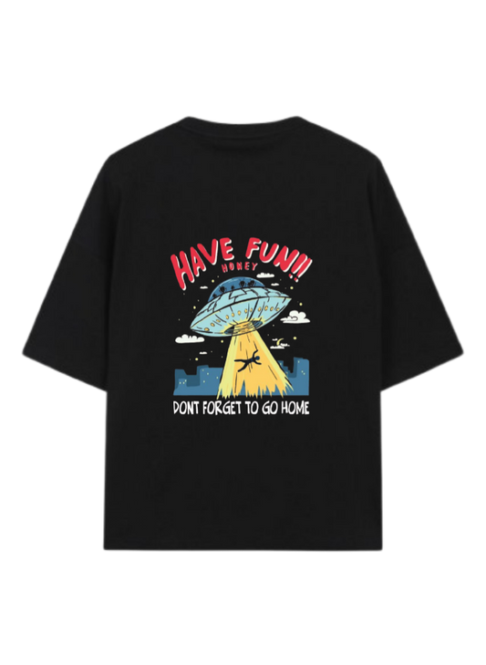 aliens One Size t- shirt Black Back 16