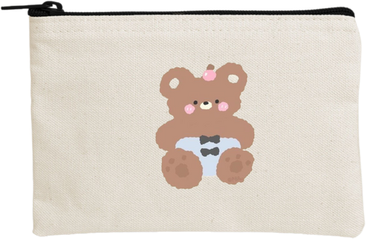 bear wallet pencil case Beige 22