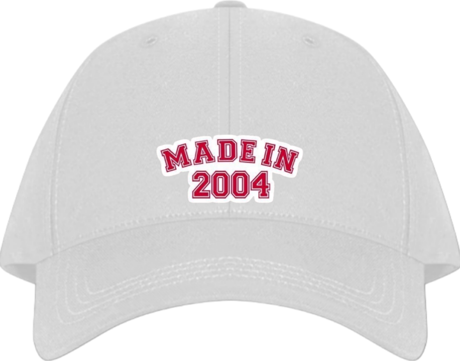 age Baseball cap White 2004