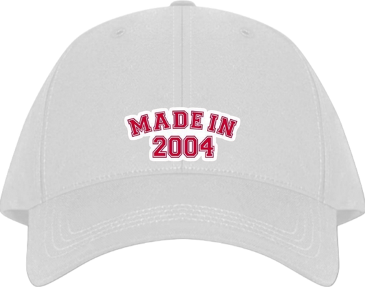 age Baseball cap White 2004