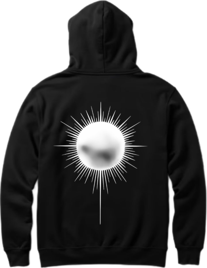 Goth Oversize Hoodie Black Back 22