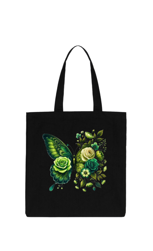 butterflies tote bag Black 22