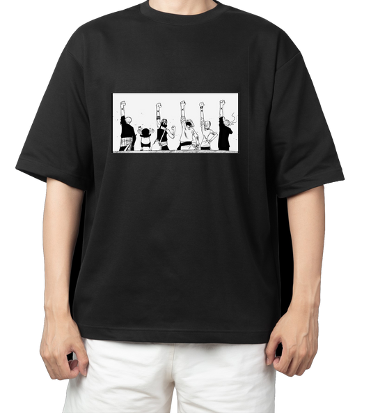 one piece t- shirt One Size Black 21