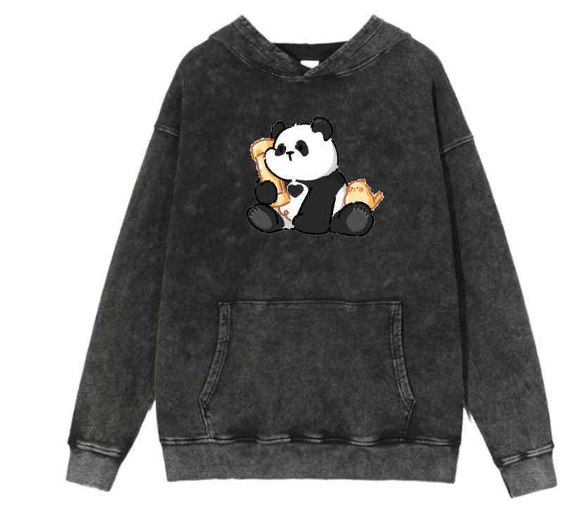 PANDA Oversize Hoodie Washed 22