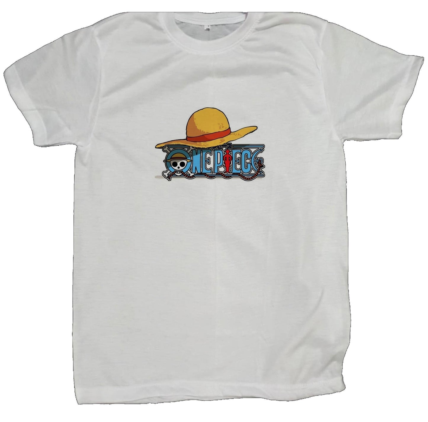 one piece t- shirt fat White 22
