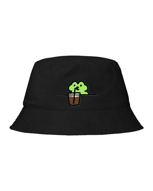 Frog Bucket hat Fishman hat cap Black 22