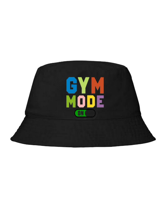 workout gym pilates Bucket hat Fishman hat cap Black 22