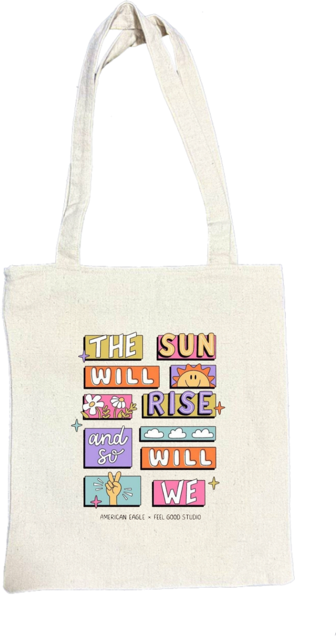 THE SUN WILL and RISE SO WILL WE tote bag beige 112