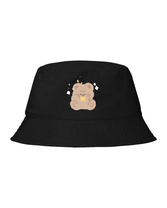 bear Bucket hat Fishman hat cap Black 22