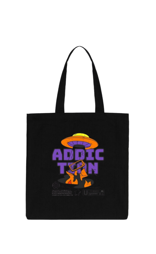 aliens tote bag Black 18