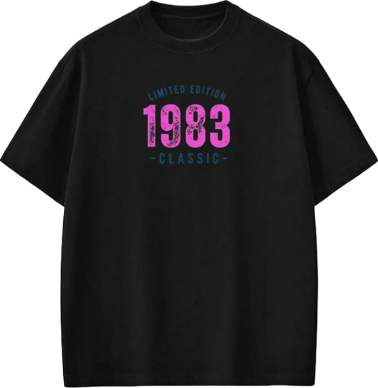 age t- shirt Black  1983