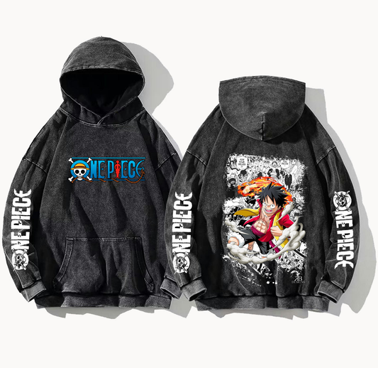 one piece One Size hoodie Washed Back 22