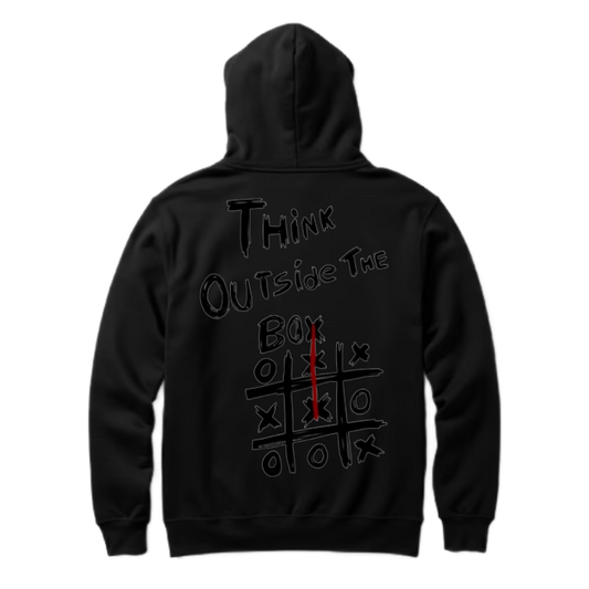 THINK OUTside THE Box One Size hoodie Black Back 22