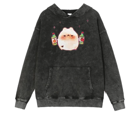 bunny Oversize Hoodie Washed 22