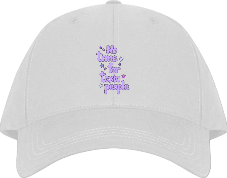 No time for toxic people Baseball cap White 232