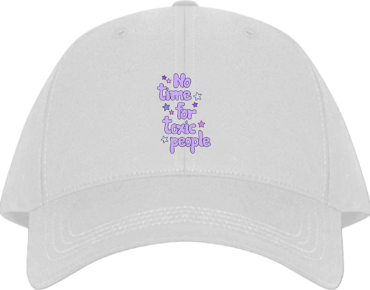 No time for toxic people Baseball cap White 232