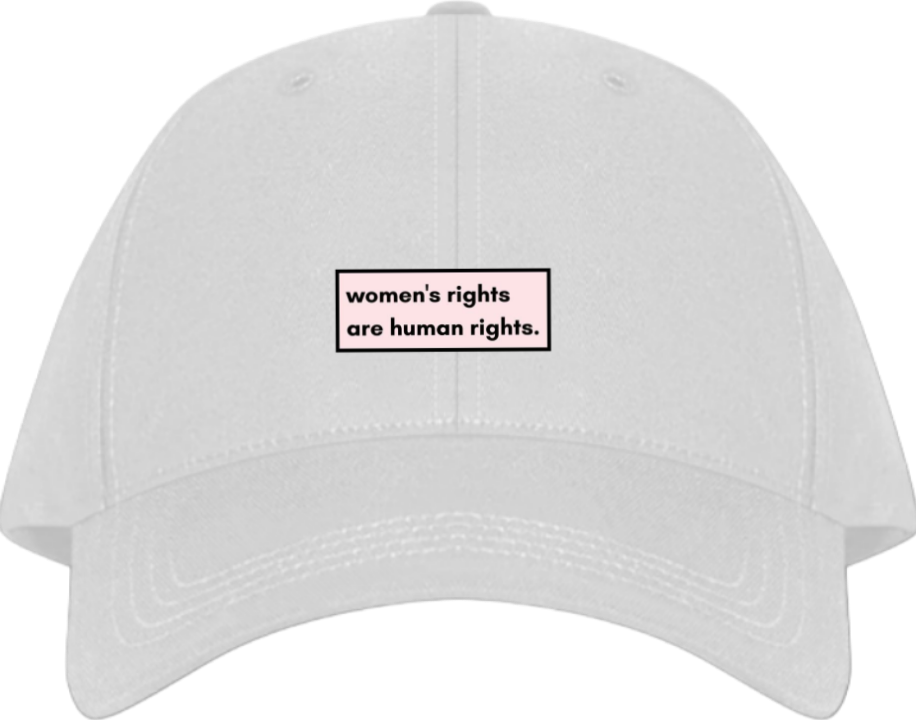 women's rights are human rights Baseball cap White 233