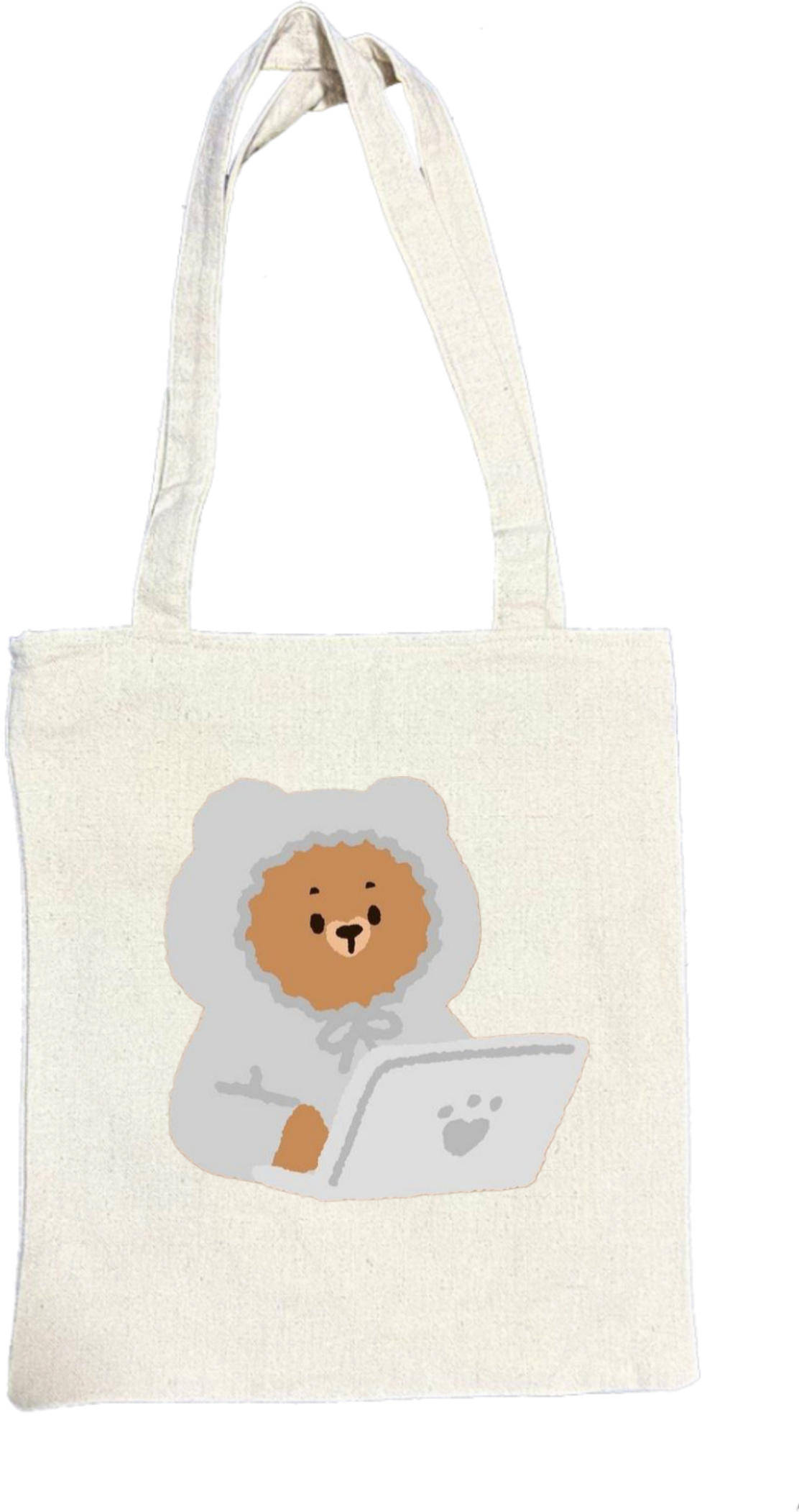 bear tote bag Beige 23