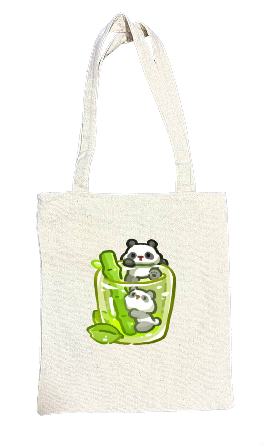 PANDA tote bag beige 23